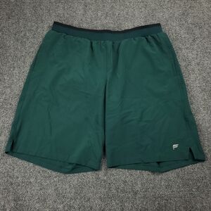 Fabletics Fundamental II Shorts Mens XL 9" Lined Running Gym Workout Deep Sea